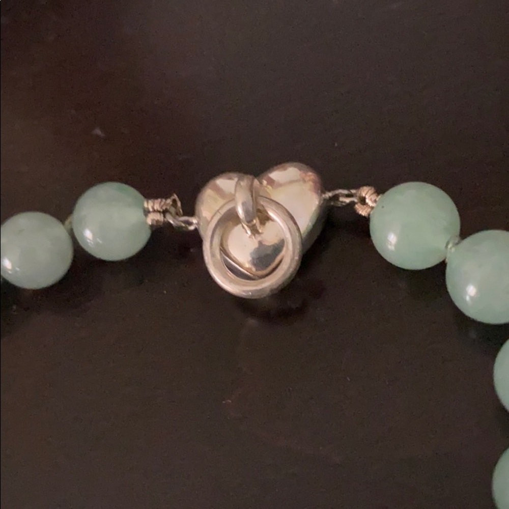 Tiffany & Co silver and green stone bracelet - Picture 2 of 6